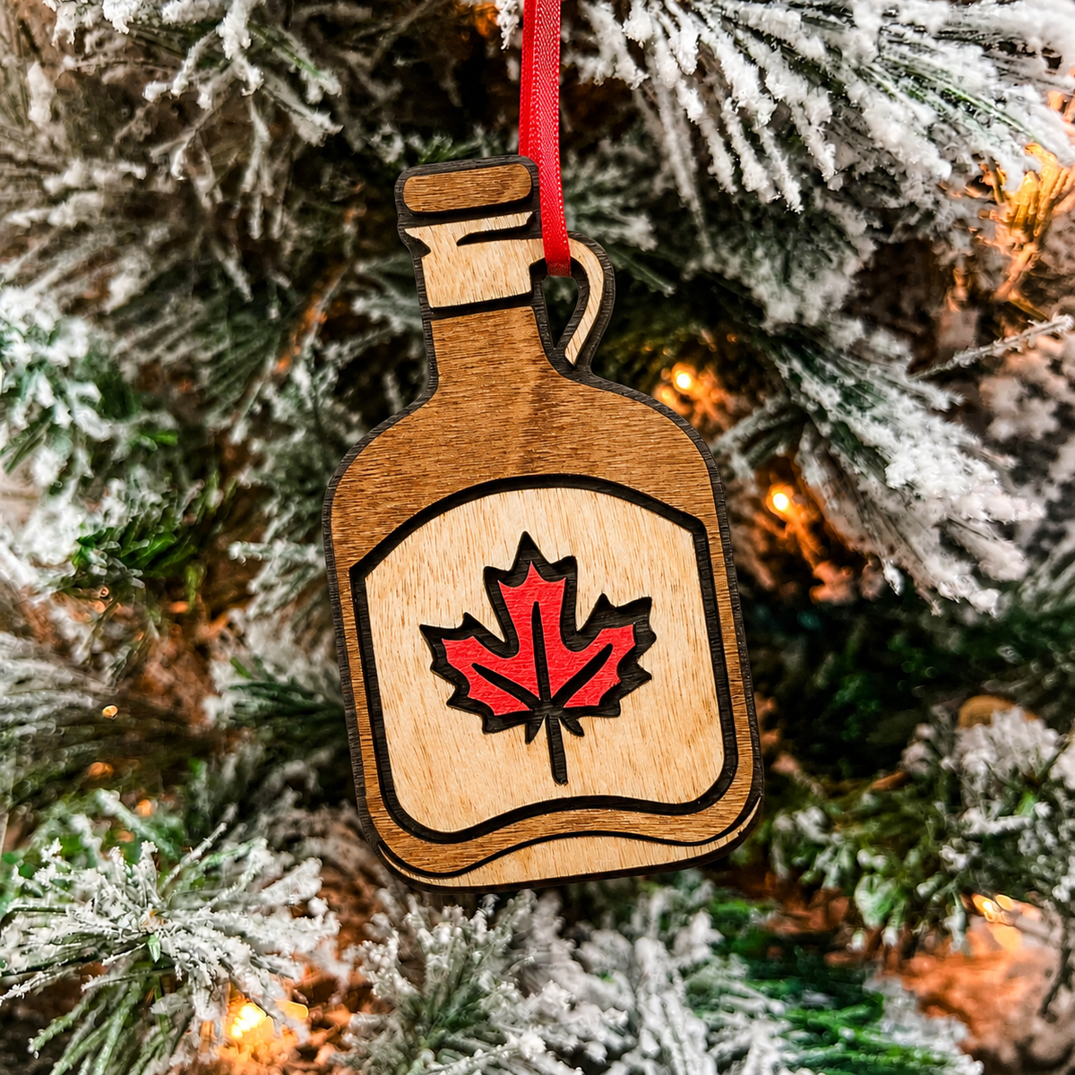 Canadian Maple Syrup Ornament