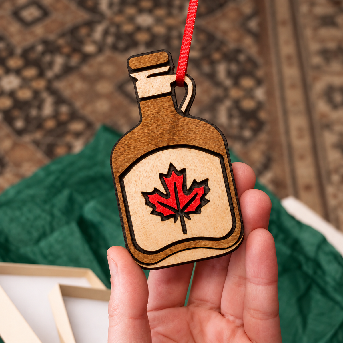 Canadian Maple Syrup Ornament