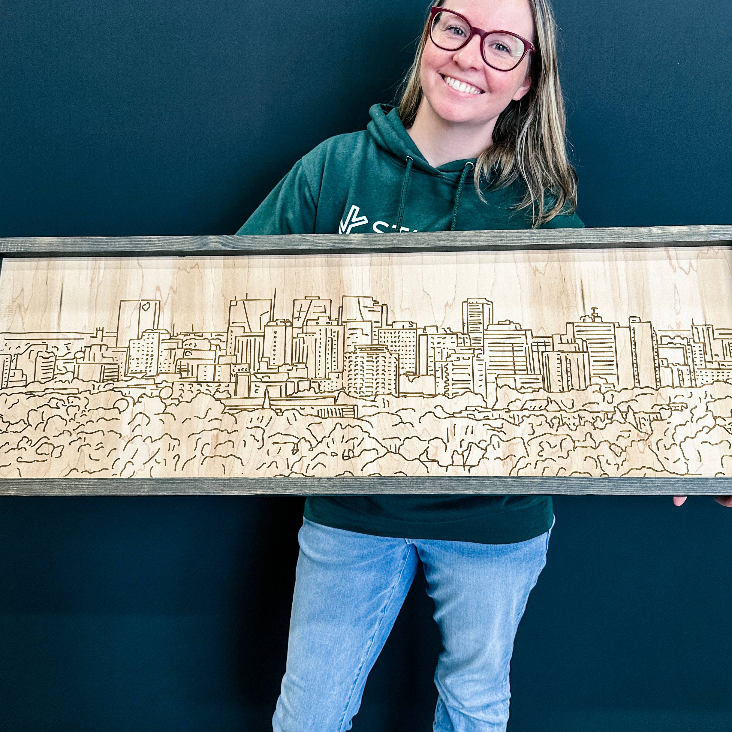 City Skyline - Regina | 3D Wood Sign