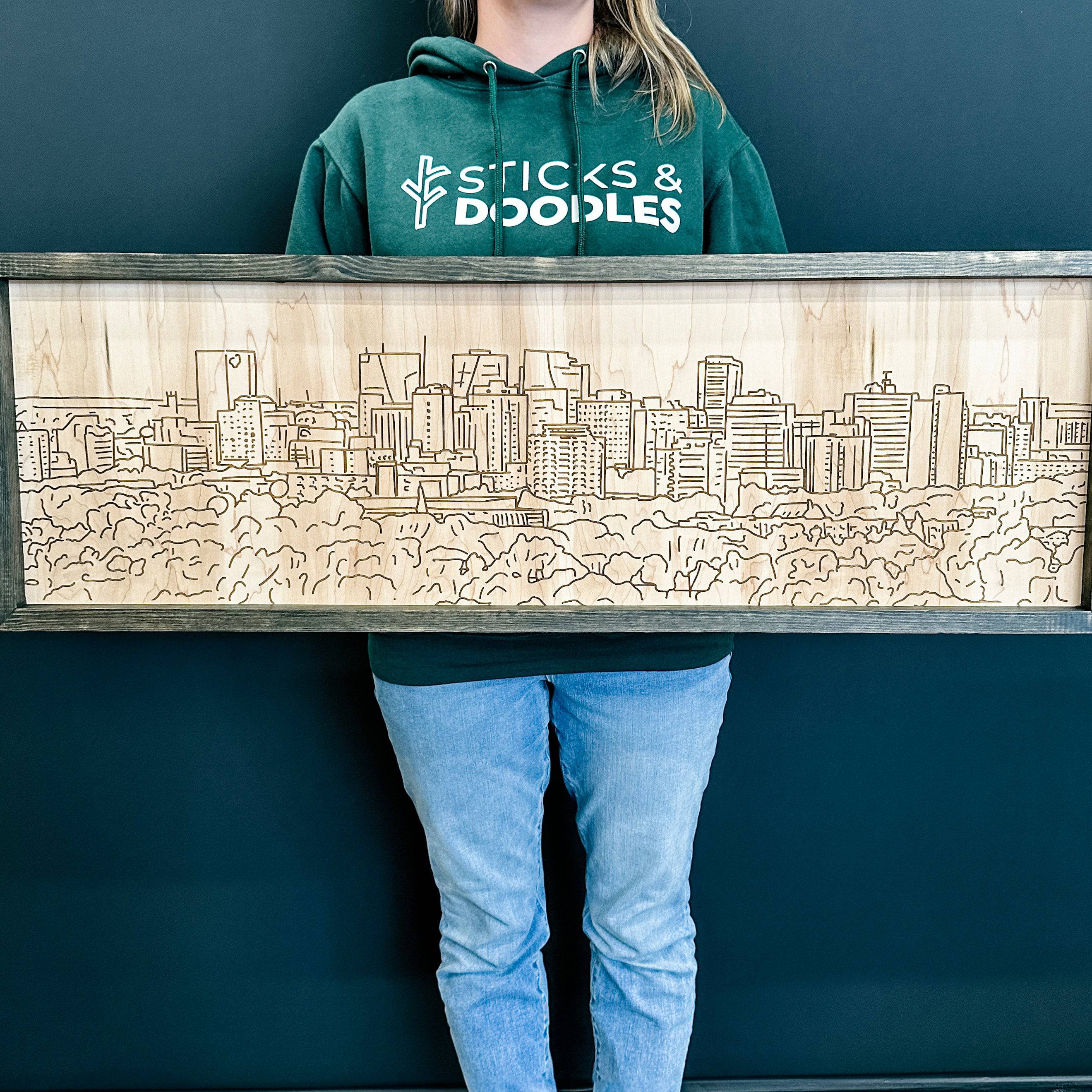 City Skyline - Regina | 3D Wood Sign