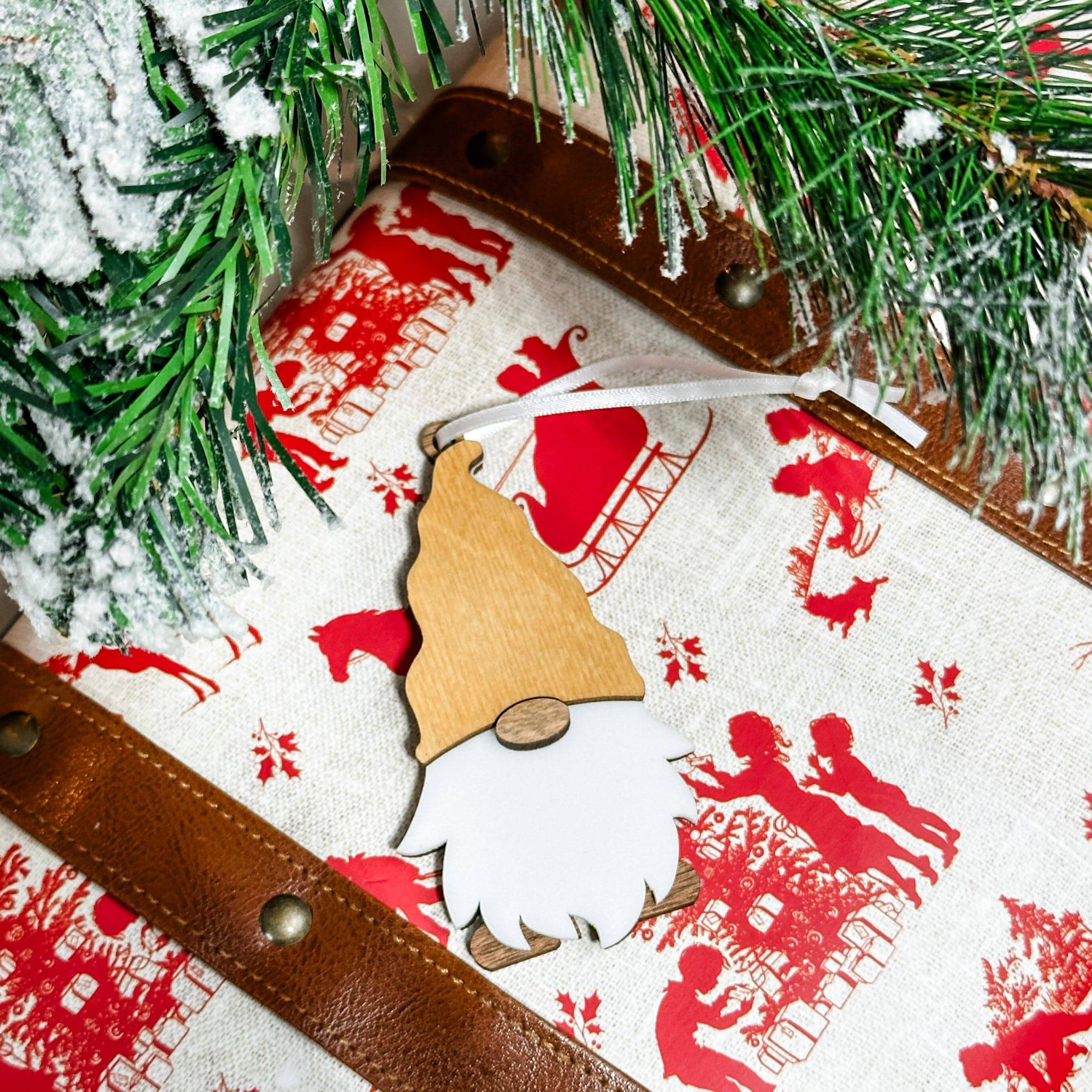 Create Your Own Gnome Ornament • 3D Wood Ornament