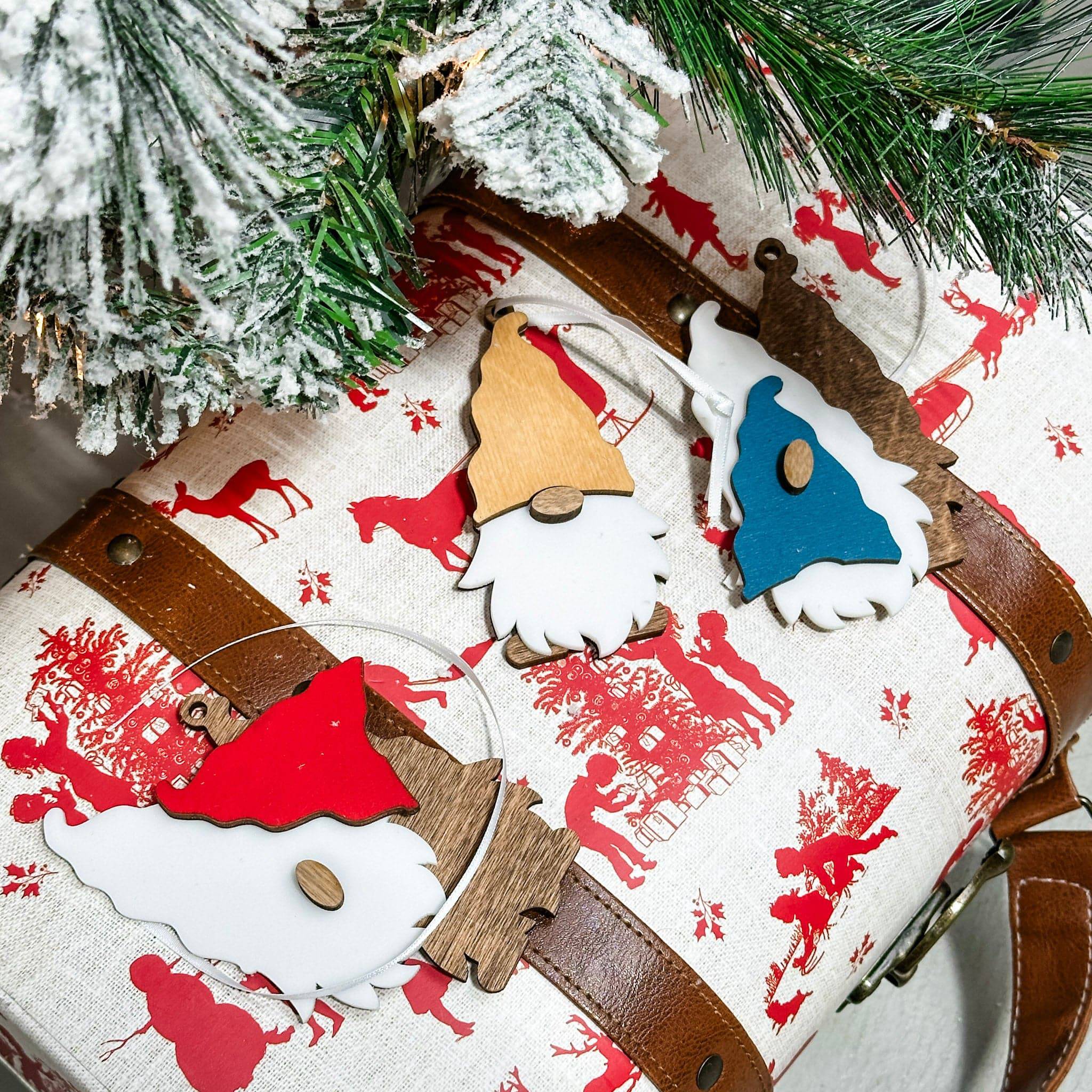 Create Your Own Gnome Ornament • 3D Wood Ornament