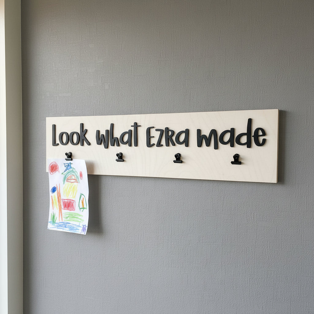 The Photo Clip Personalized Sign