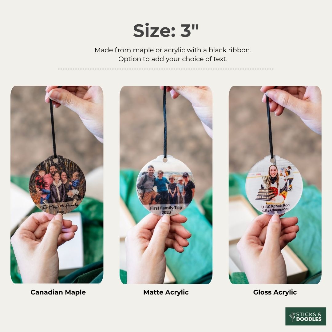 Custom Photo Ornament