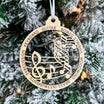 Descriptive Music • Engraved Wood Ornament
