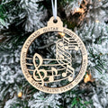 Descriptive Music • Engraved Wood Ornament