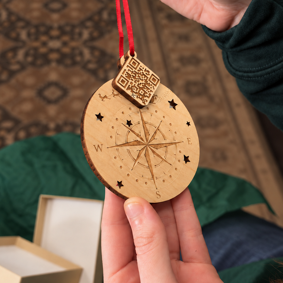 Santa Tracker Compass Ornament