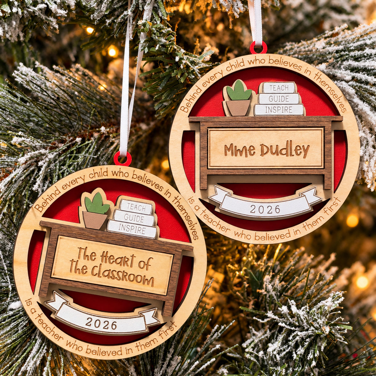 Personalized Teacher's Desk Ornament
