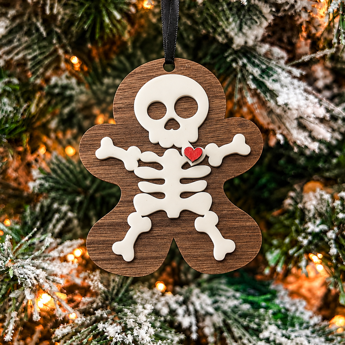 Skeleton Gingerbread Ornament