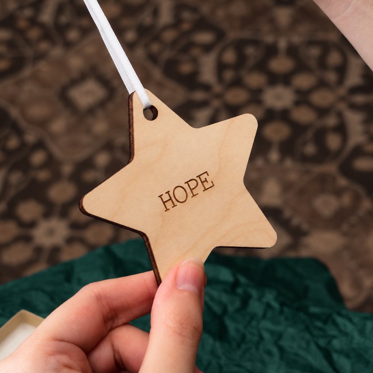 Wooden Star Ornament
