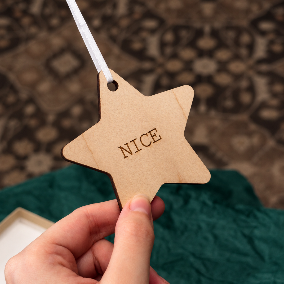 Wooden Star Ornament