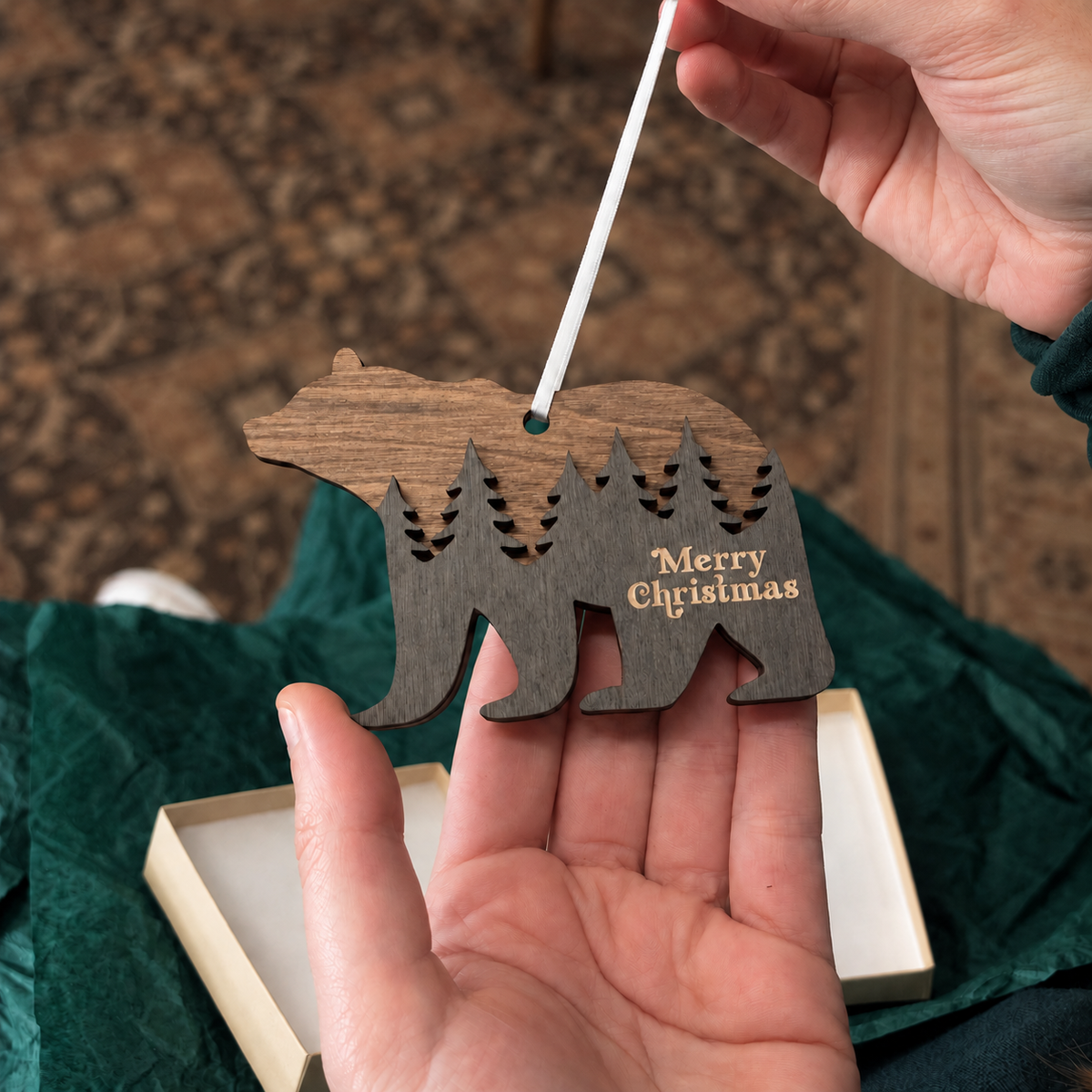 Christmas Forest Bear Ornament
