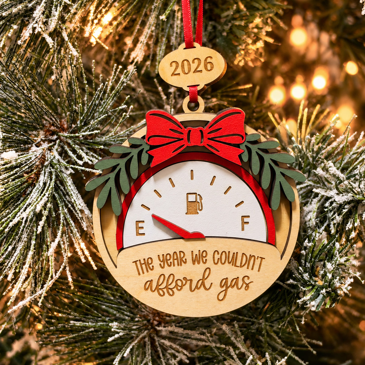 The Year We Couldn’t Afford Gas Ornament