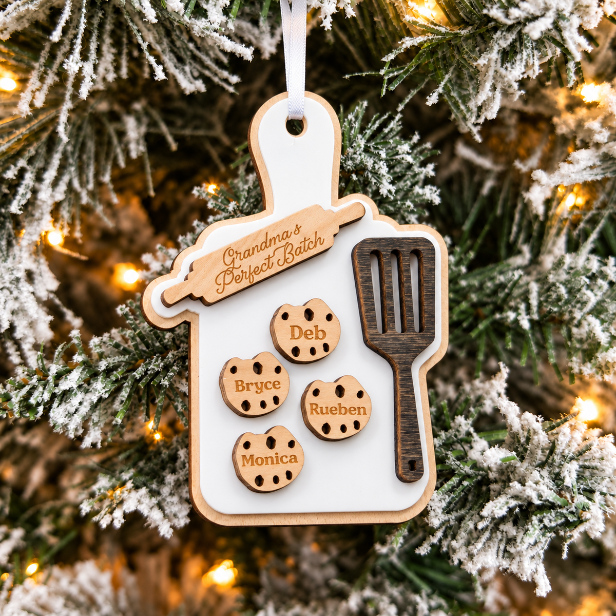 Personalized Family Christmas Cookie Ornament