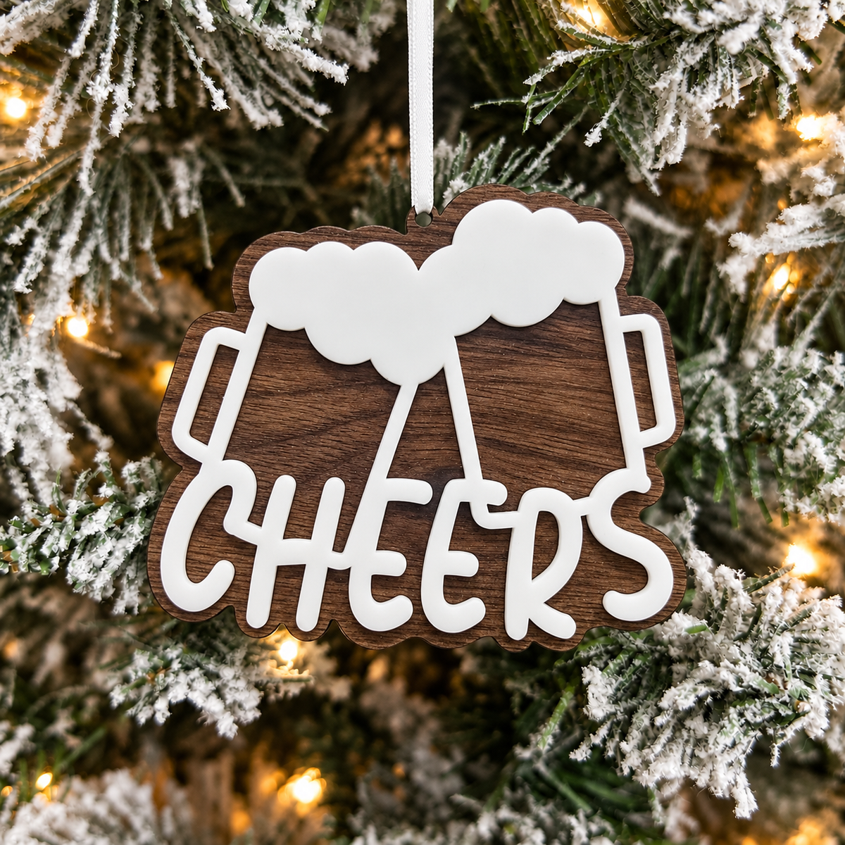 Cheers Beer Mugs Ornament