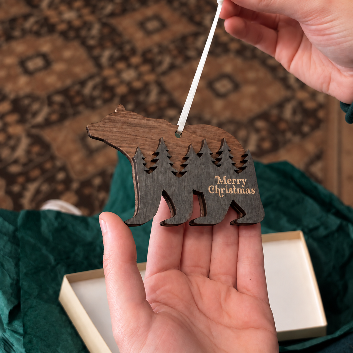 Christmas Forest Bear Ornament