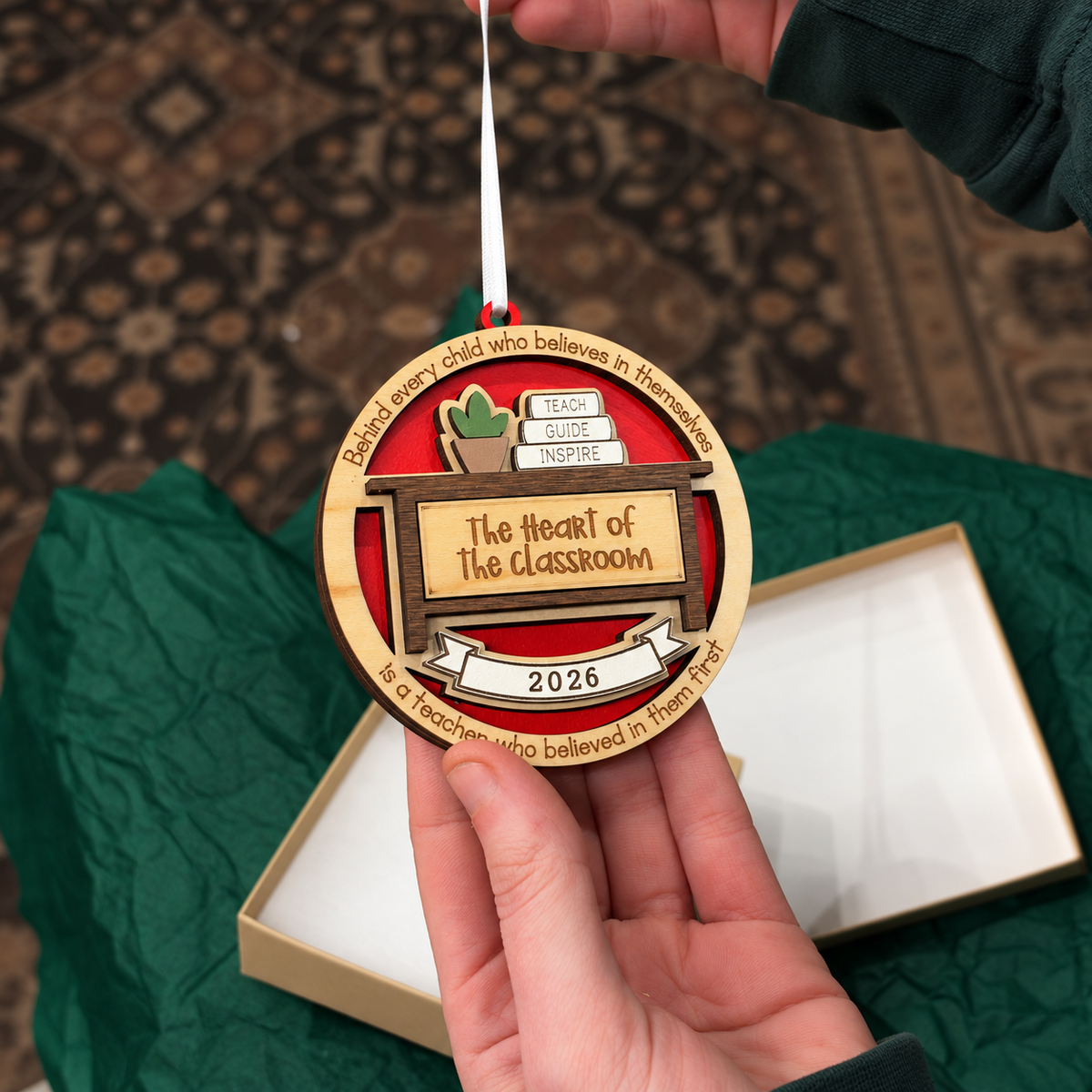 Personalized Teacher's Desk Ornament