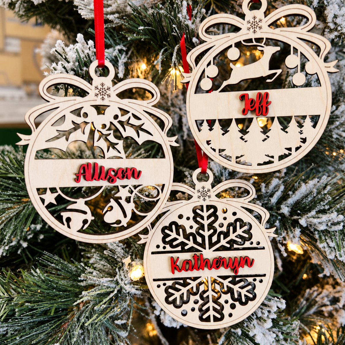 Personalized Christmas Bauble Ornament