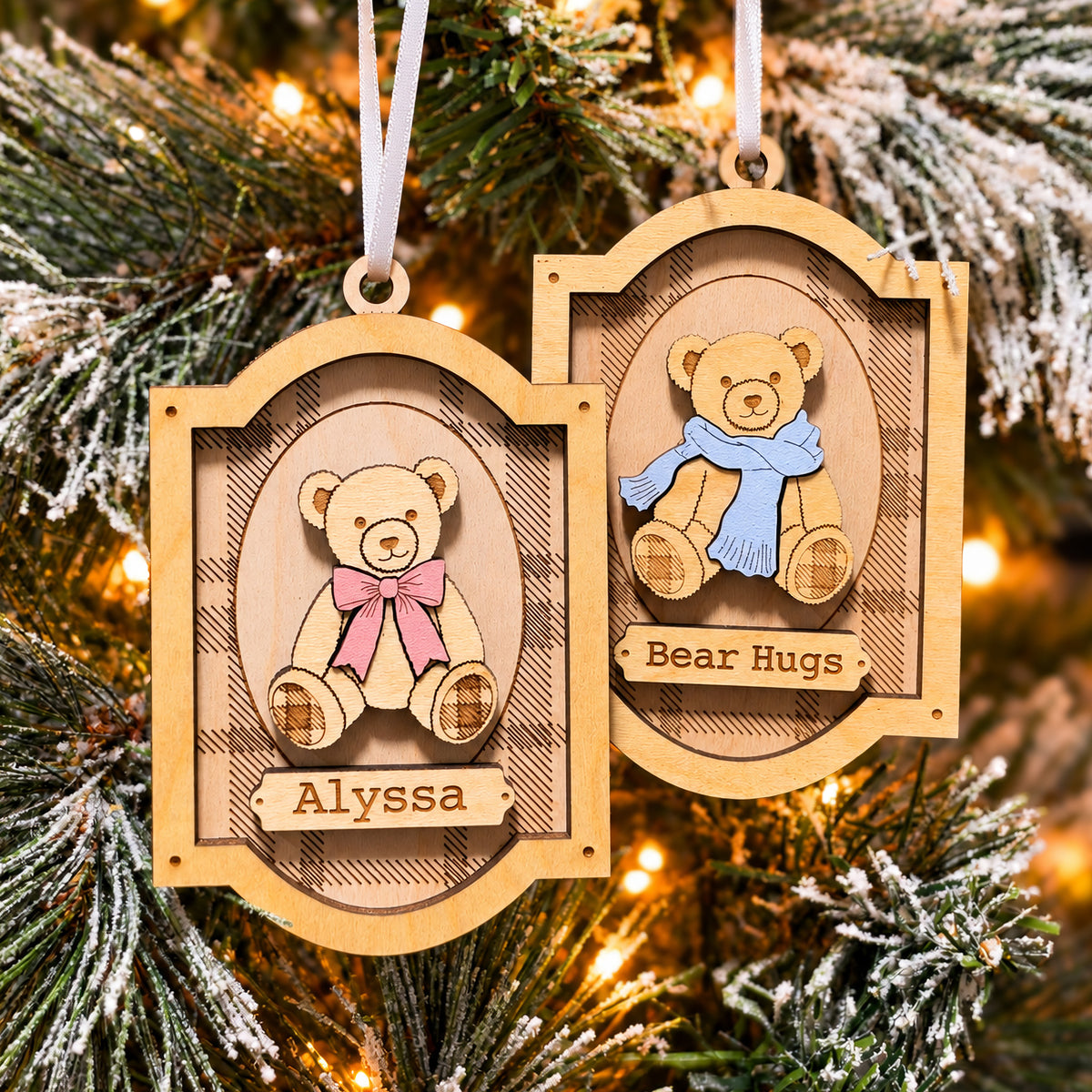 Personalized Teddy Bear Ornament