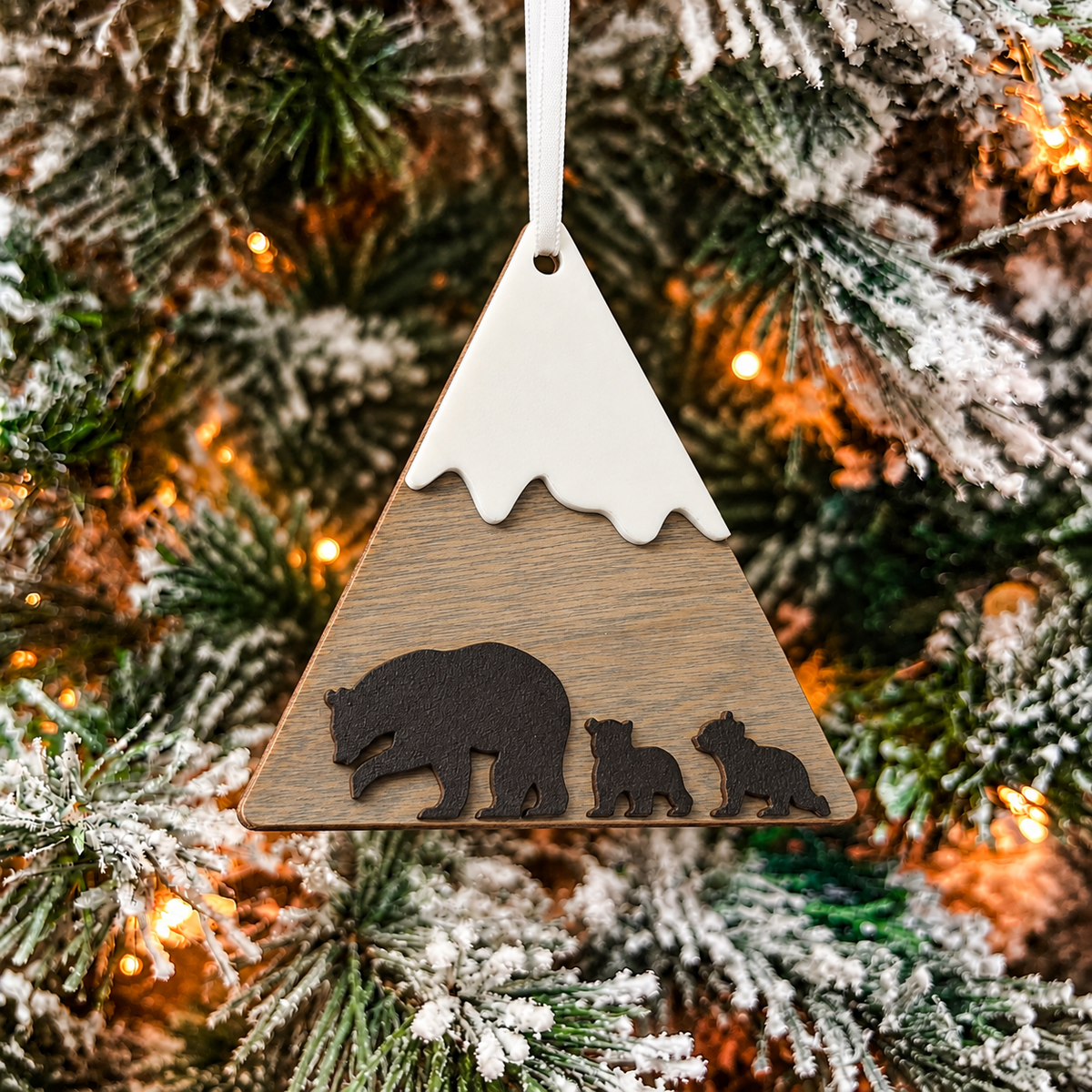 Mama Bear Mountain Ornament