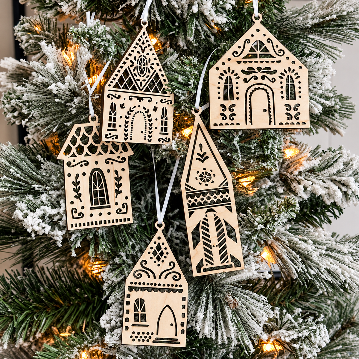 Gingerbread Village Ornaments