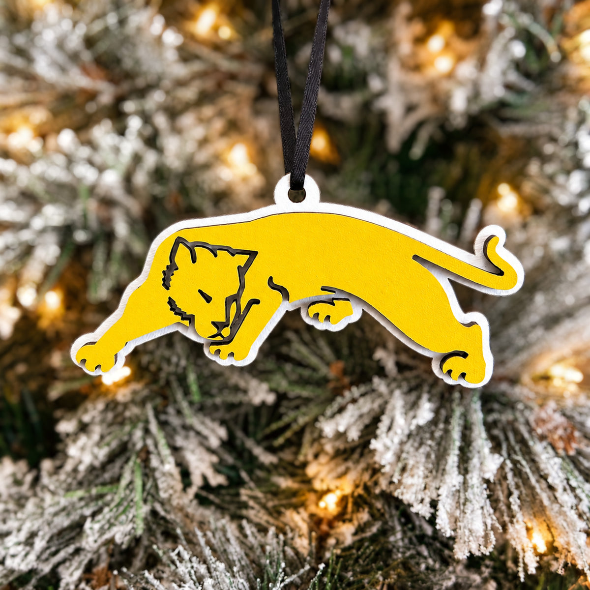 Retro Cougars Ornament