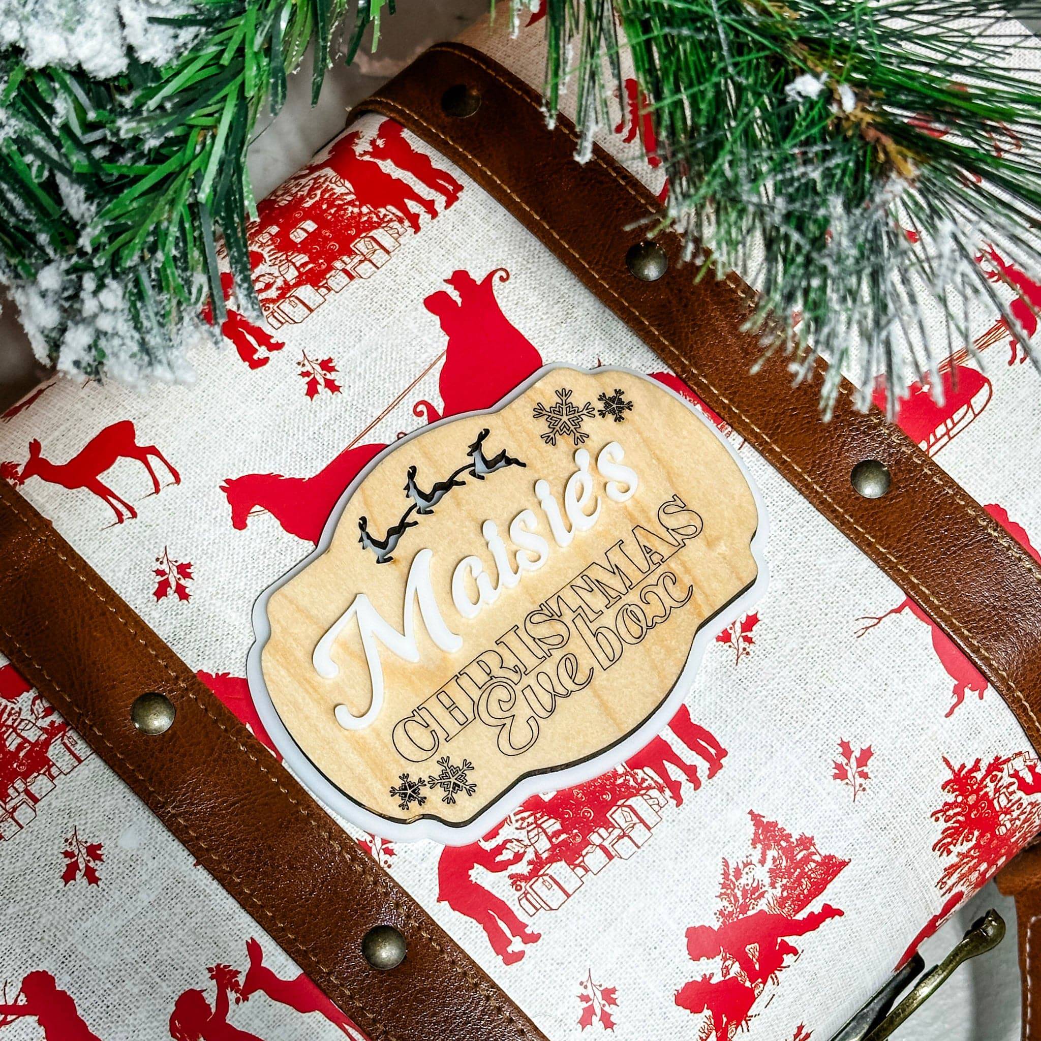 For Your Christmas Eve Box • 3D Wood Tag