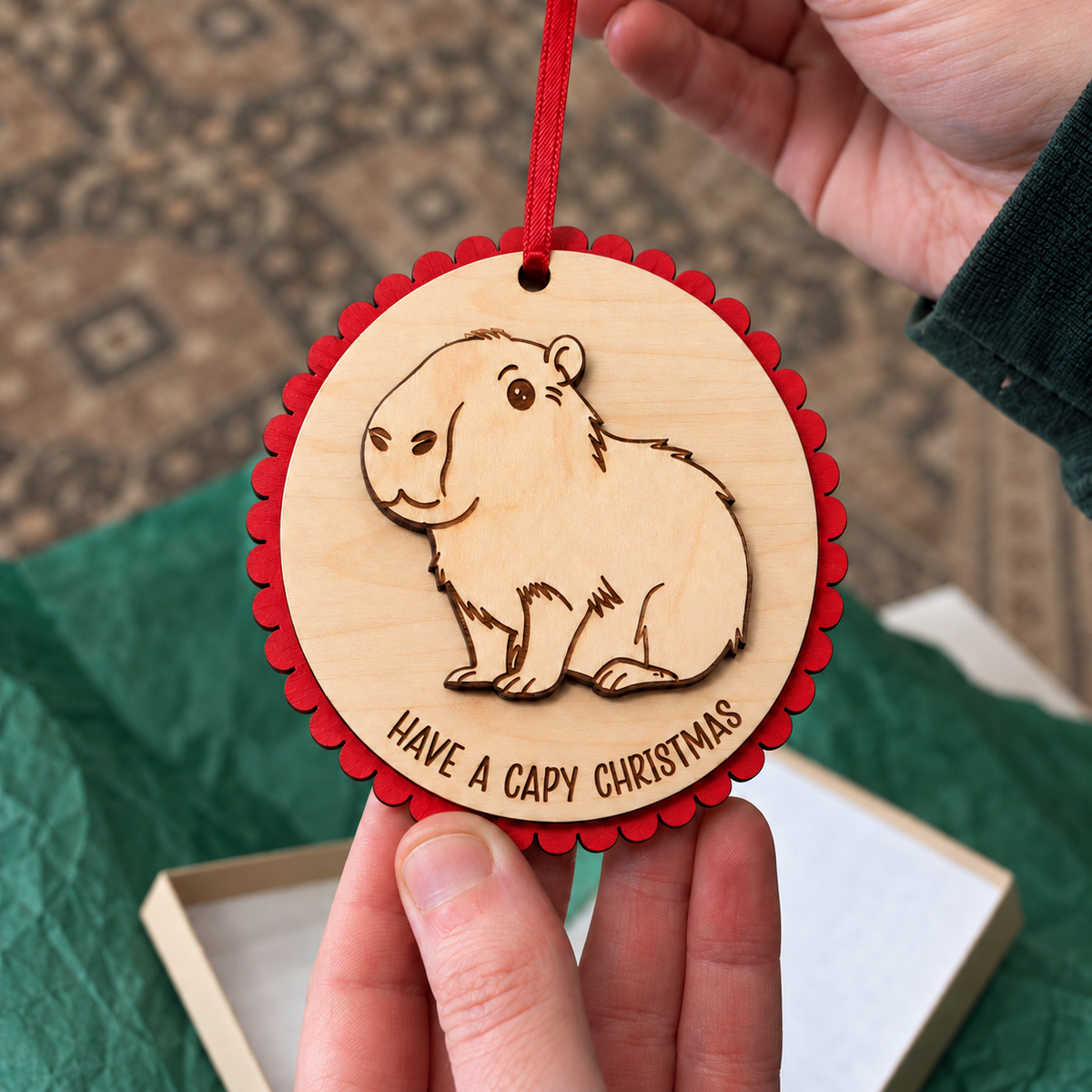 Have a Capy Christmas Ornament