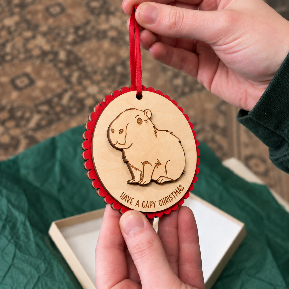 Have a Capy Christmas Ornament