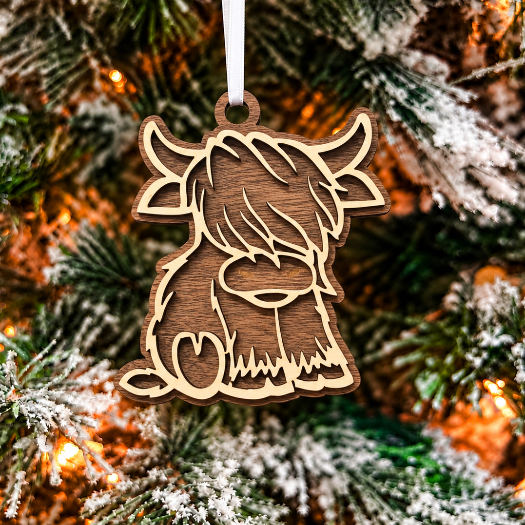 Highland Cow Ornament