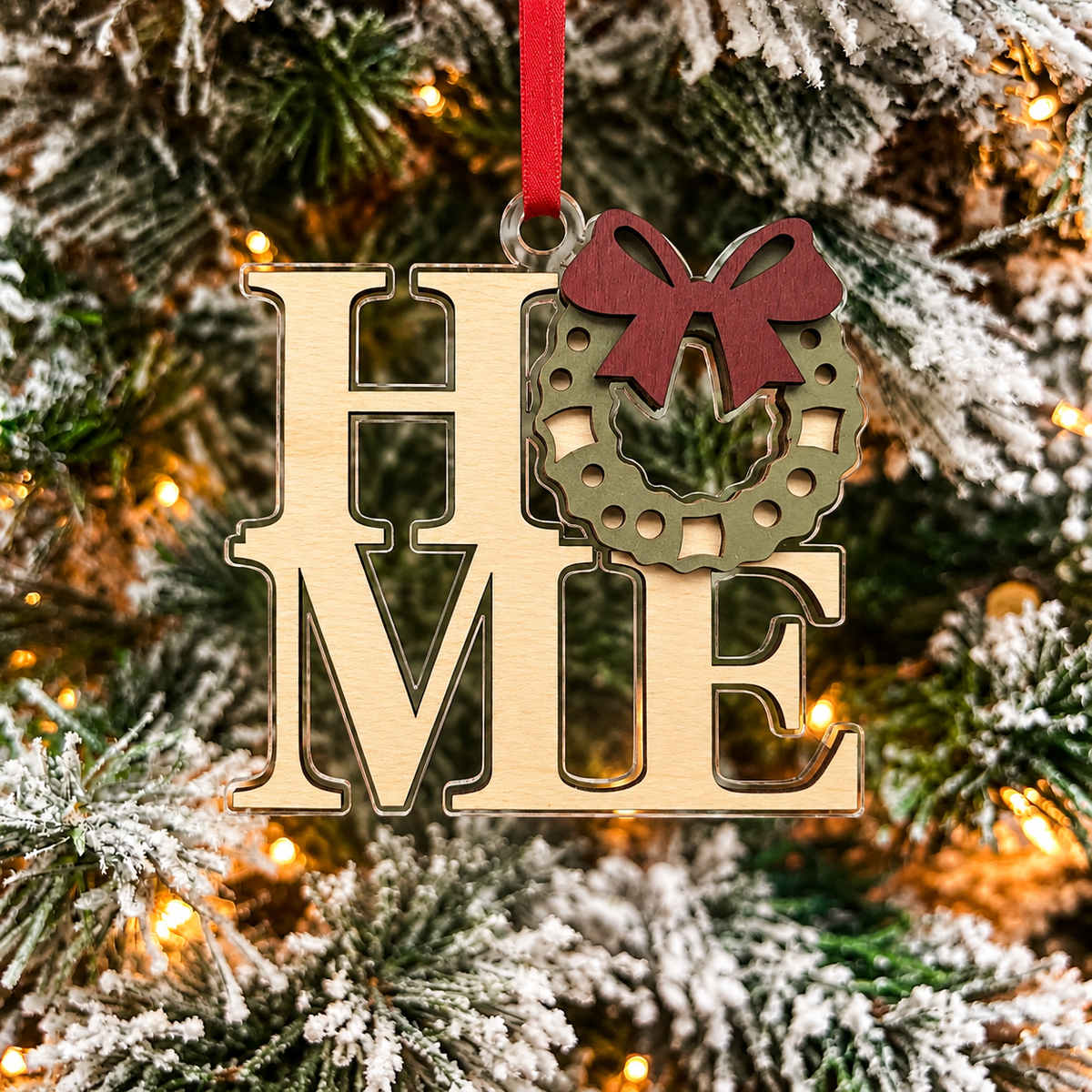 Home Wreath Ornament