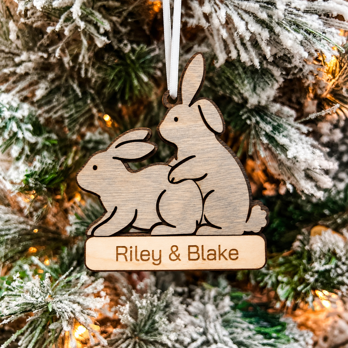 Humping Bunnies Ornament
