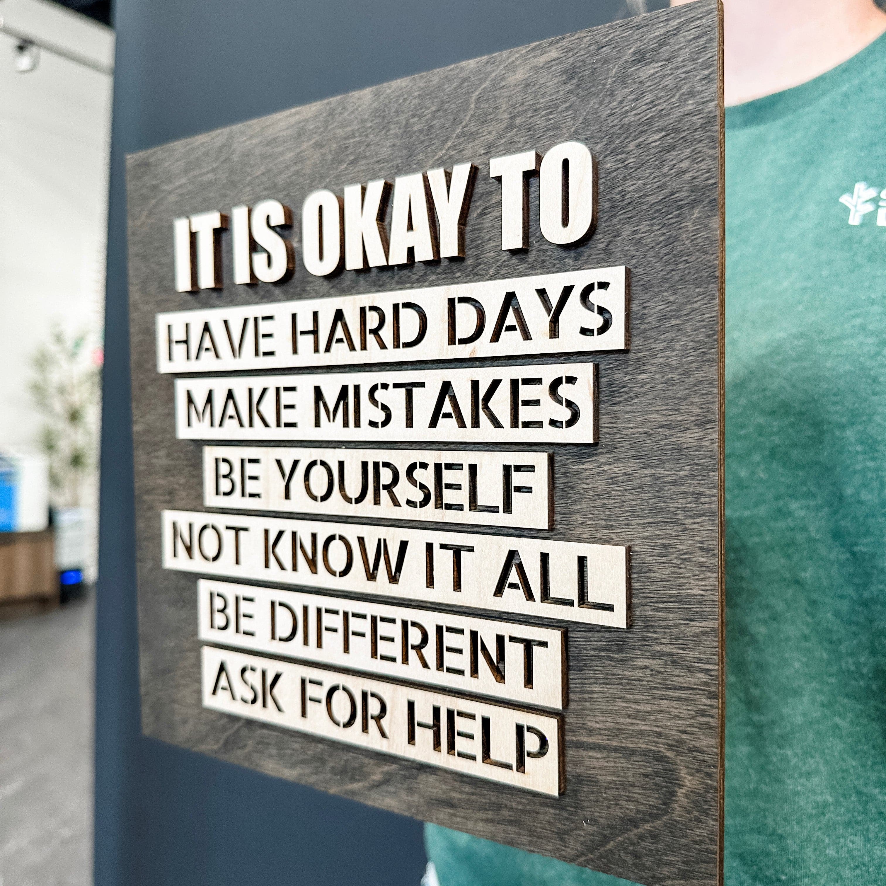 It is Okay to Have Hard Days Mini Sign