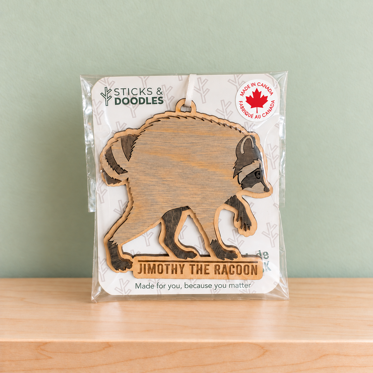 Jimothy the Raccoon Ornament
