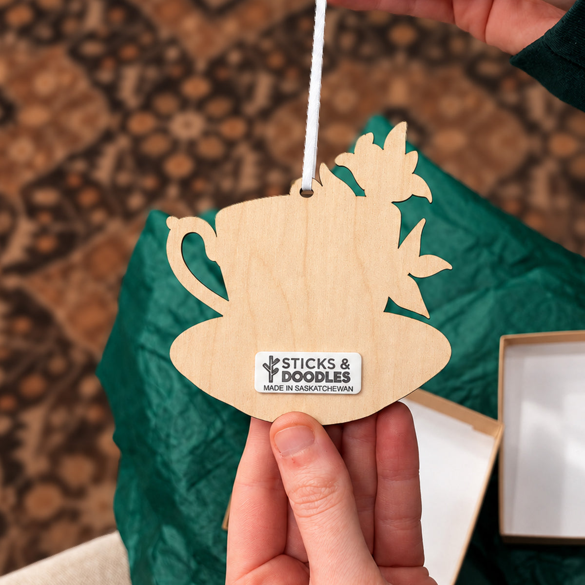 Lily Teacup Ornament