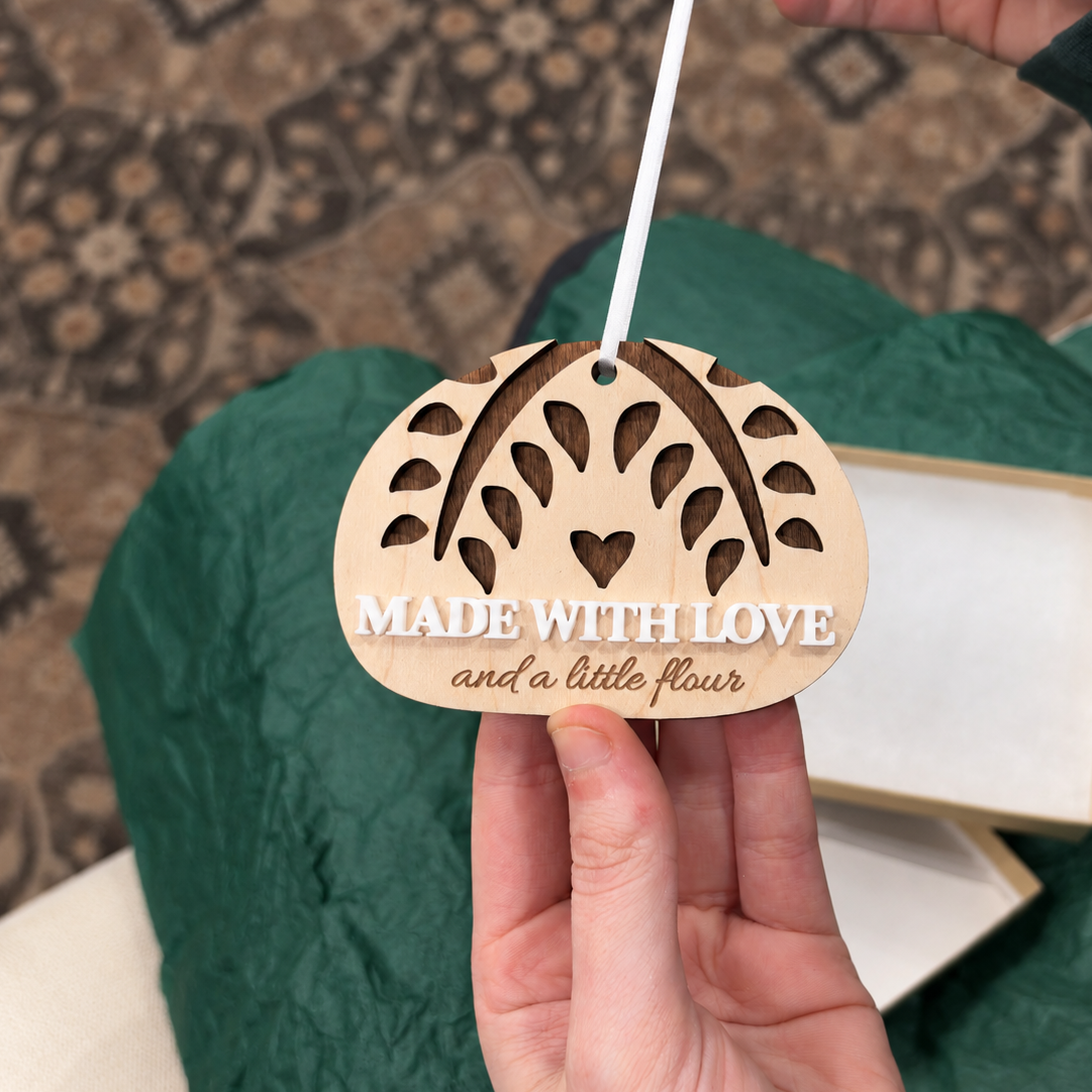 Made With Love Sourdough Ornament
