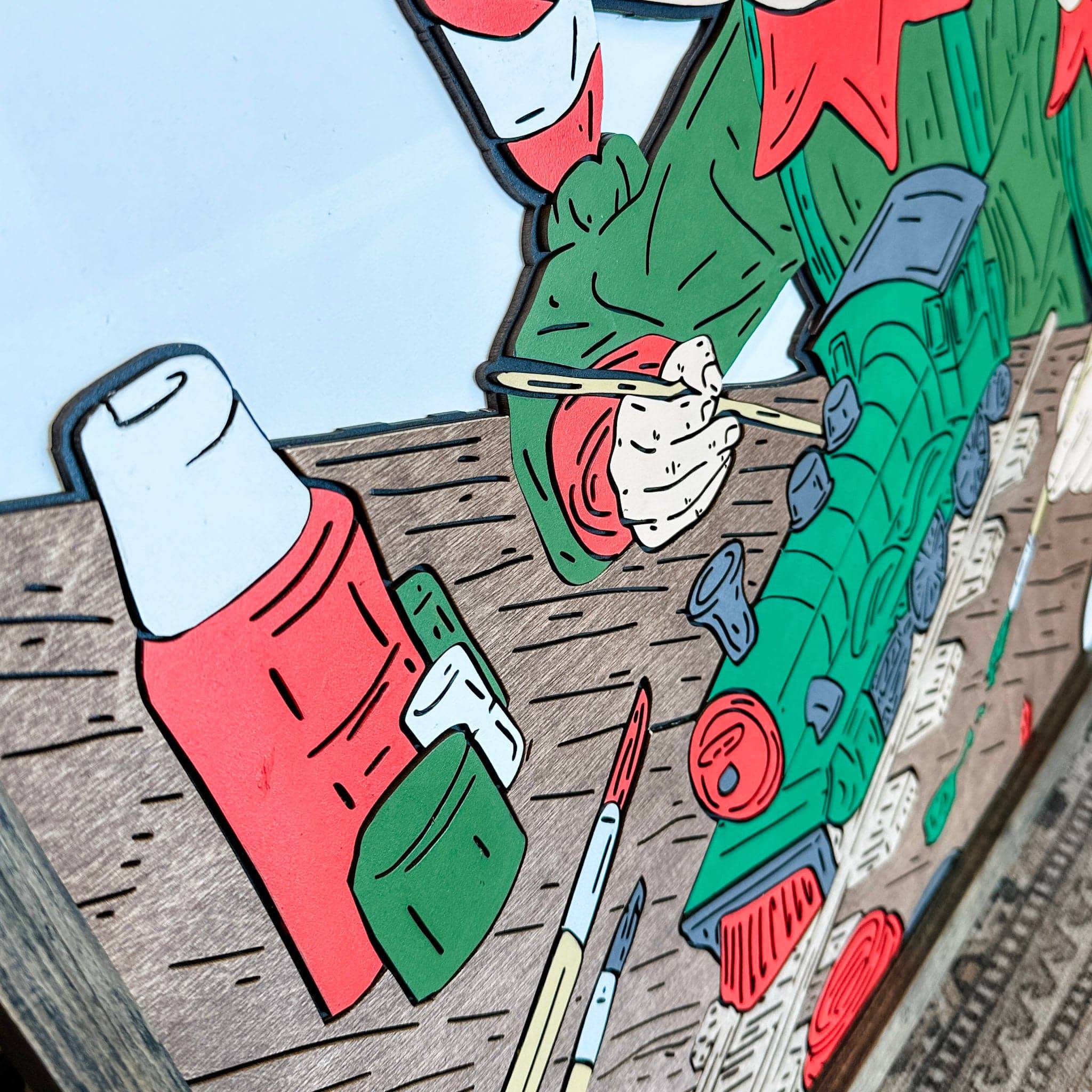 Making Trains • Minimalist 3D Wood Artwork