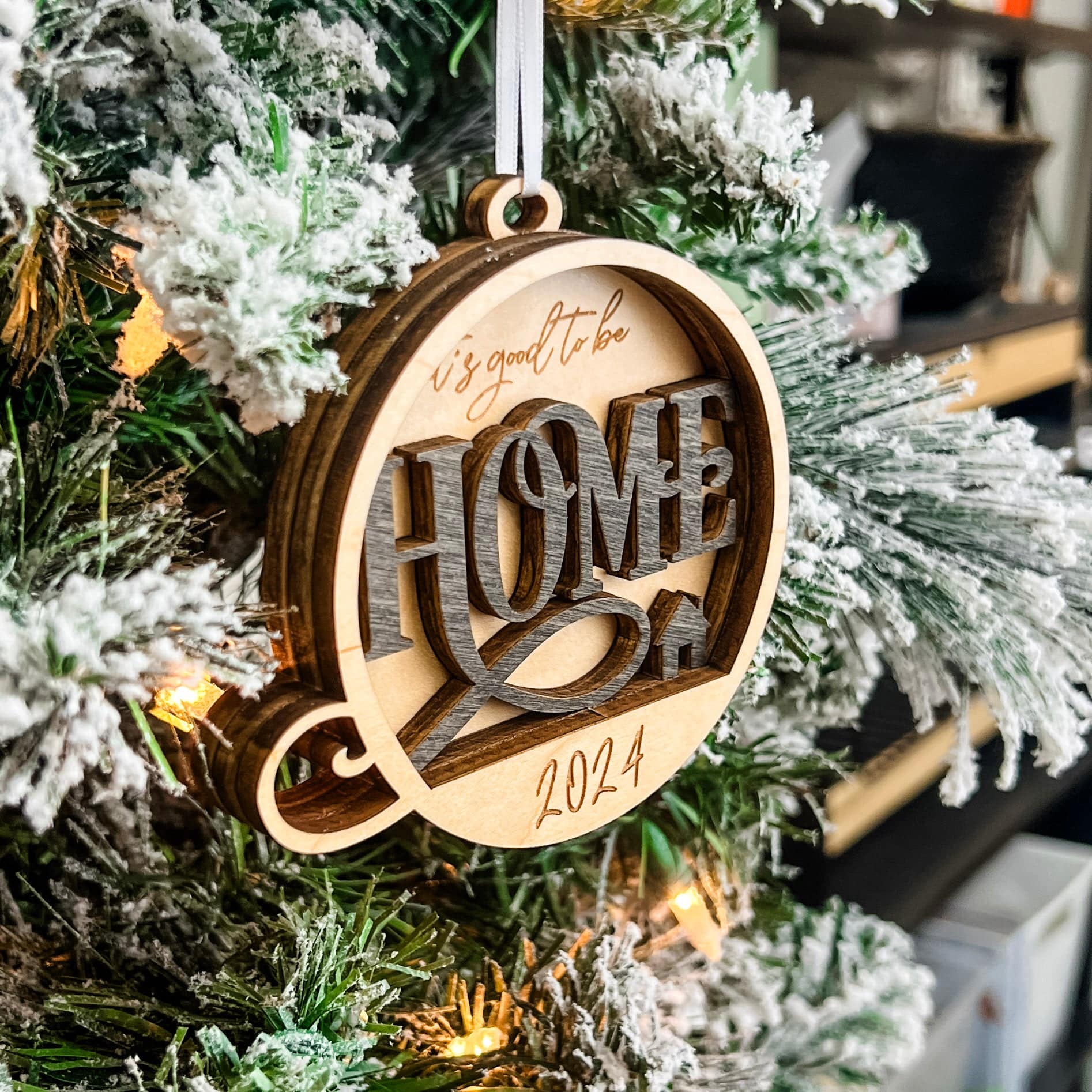 Maple Layer It's Good To Be Home | 3D Wood Ornament