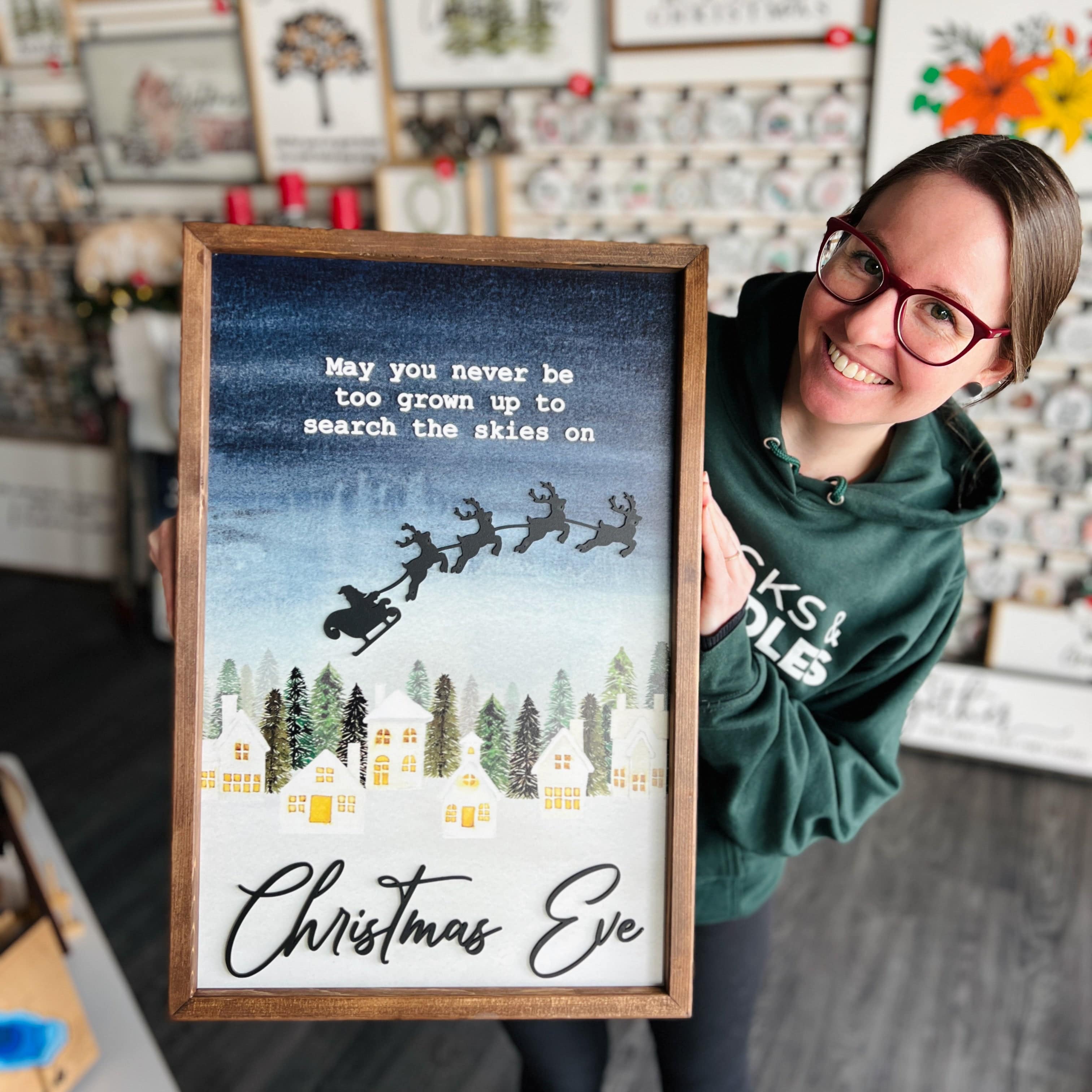 May You Never Be Too Grown Up To Search The Skies • 3D Wood & Acrylic Sign