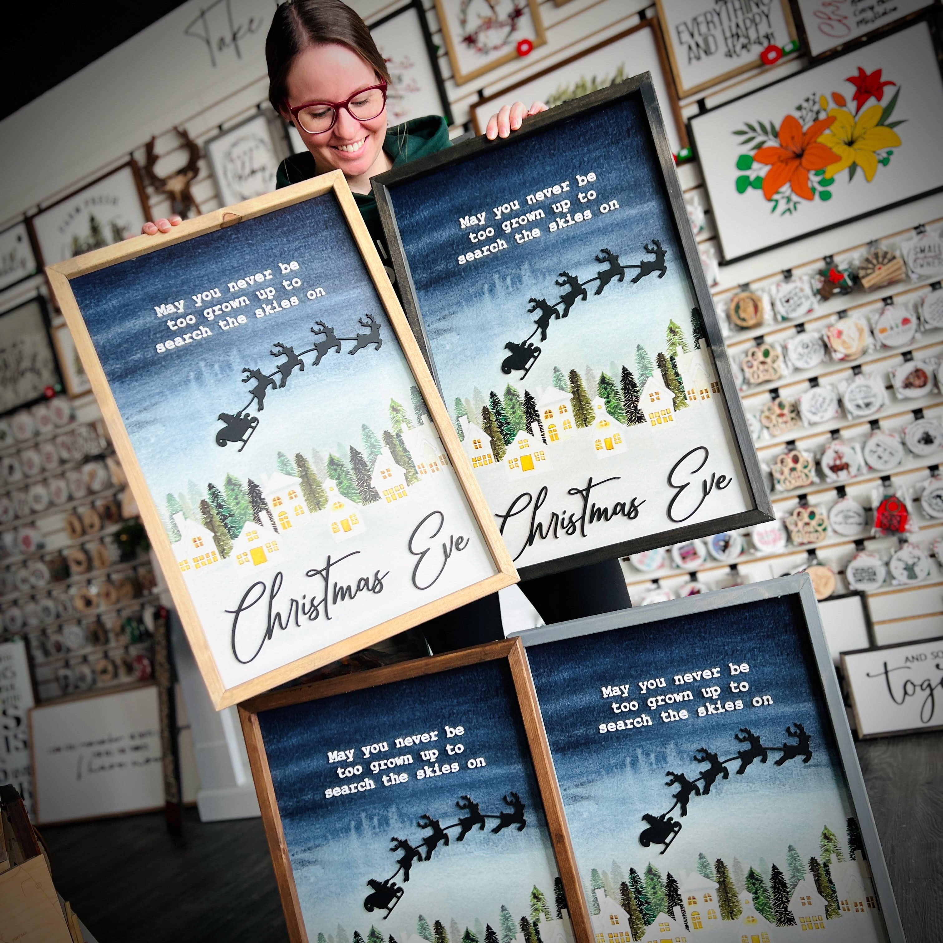 May You Never Be Too Grown Up To Search The Skies • 3D Wood & Acrylic Sign