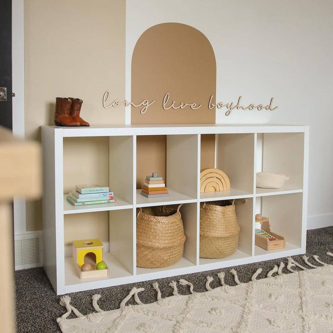 Minimalist Kids Room Inspirational Wooden Quotes - Sticks & Doodles
