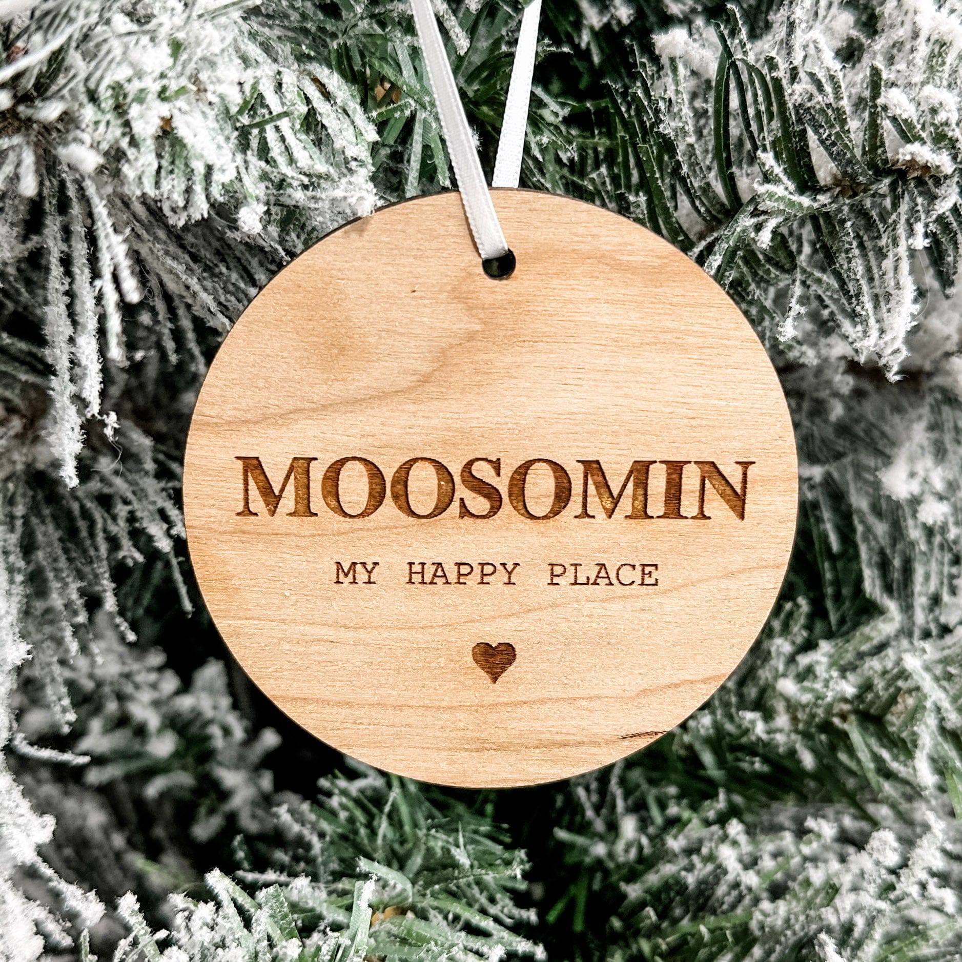 My Hometown | Engraved Wood Ornament