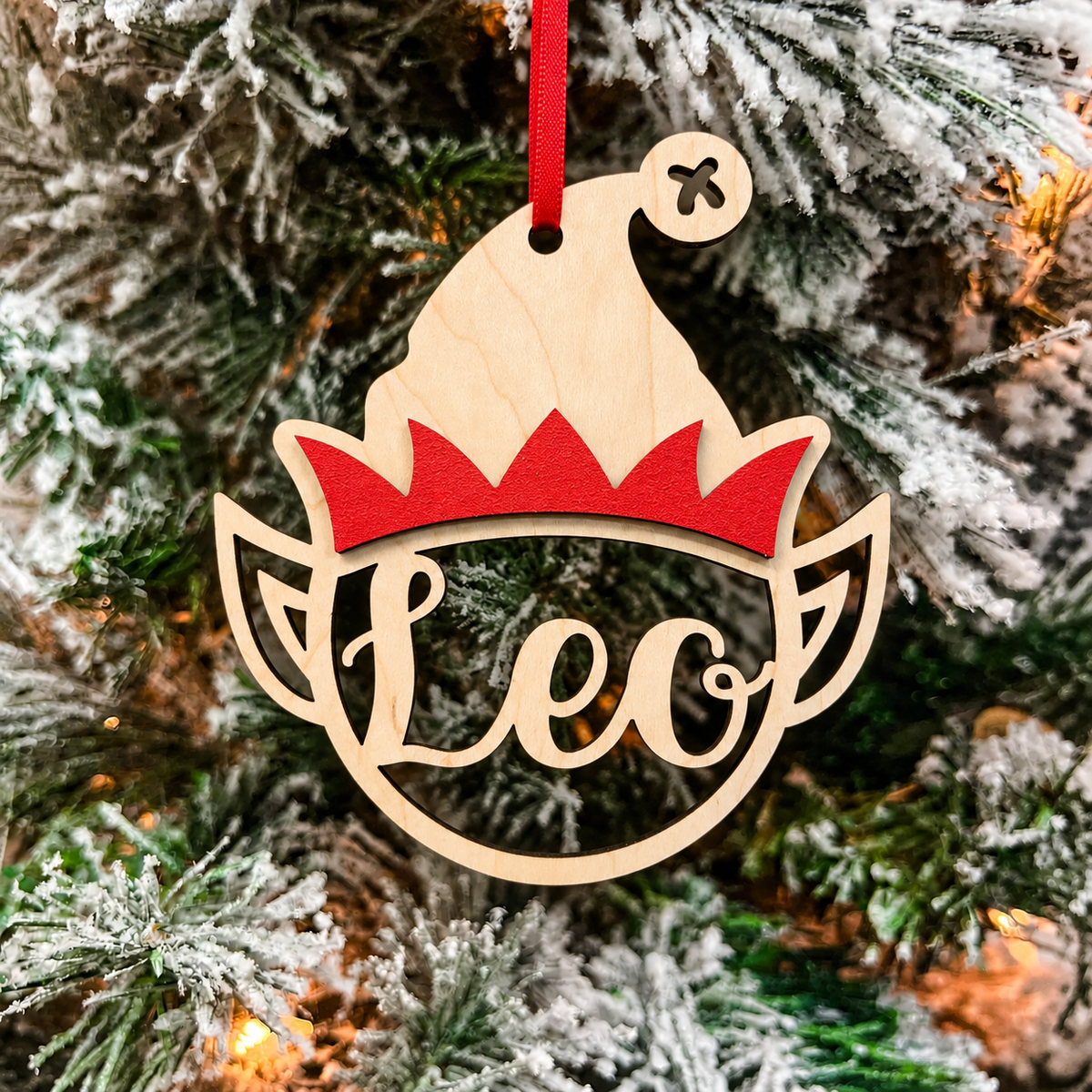 Personalized Elf Ornament