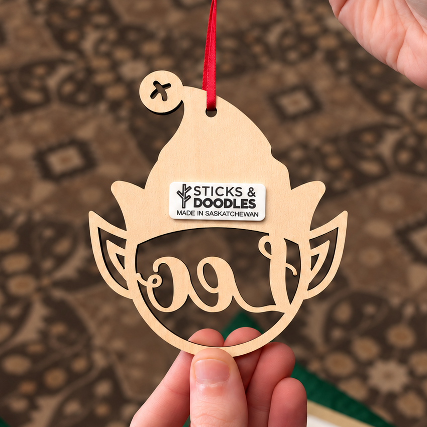 Personalized Elf Ornament