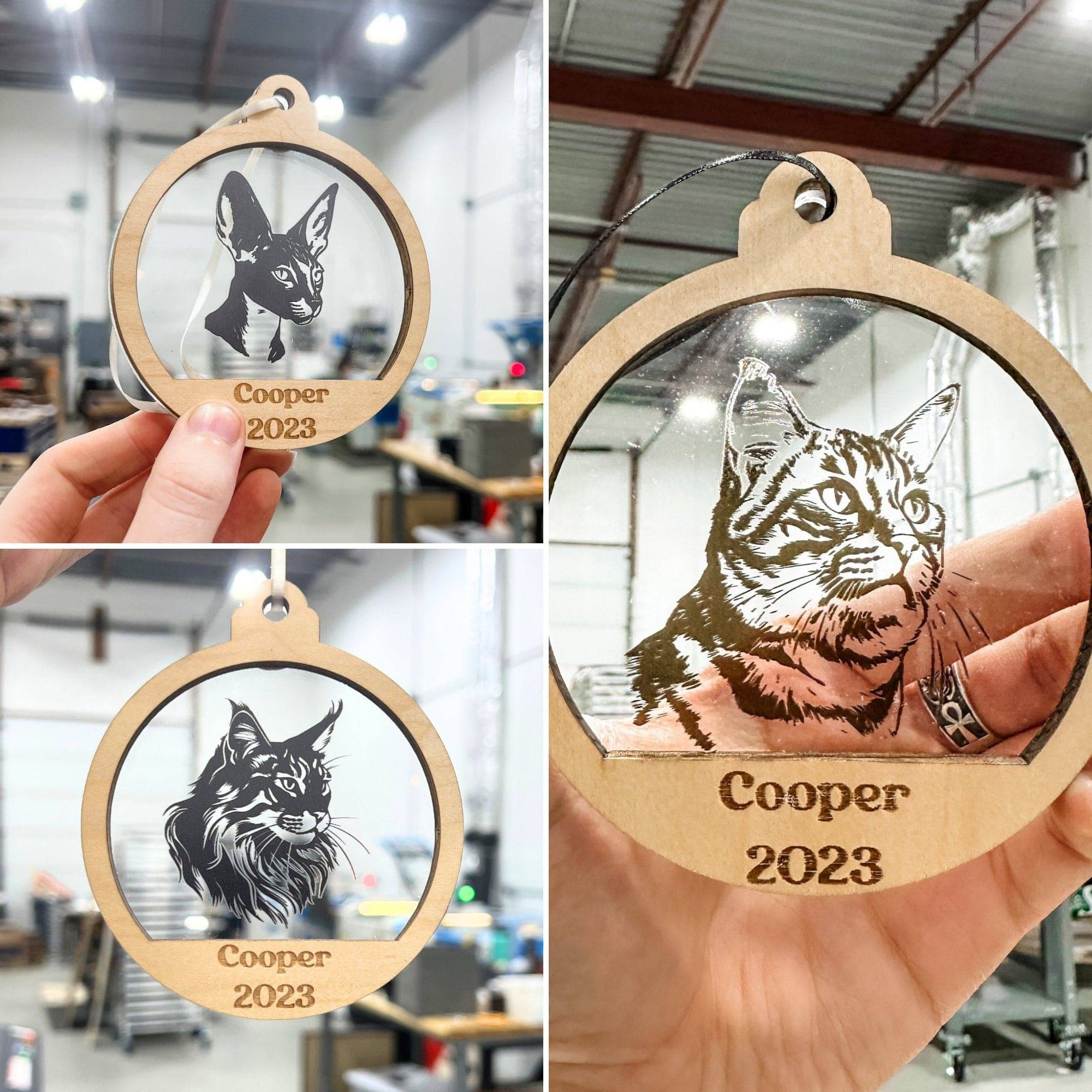 Personalized Pet / Breed • 3D Wood & Acrylic Ornaments (Choose from Over 90!)