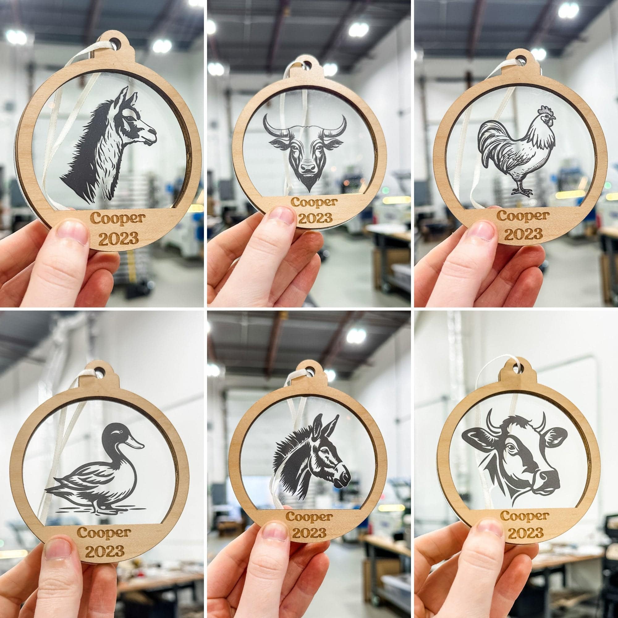 Personalized Pet / Breed • 3D Wood & Acrylic Ornaments (Choose from Over 90!)
