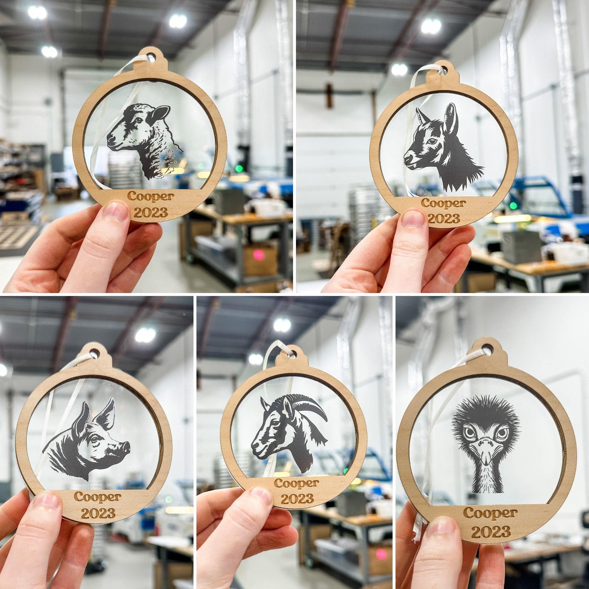 Personalized Pet / Breed • 3D Wood & Acrylic Ornaments (Choose from Over 90!)