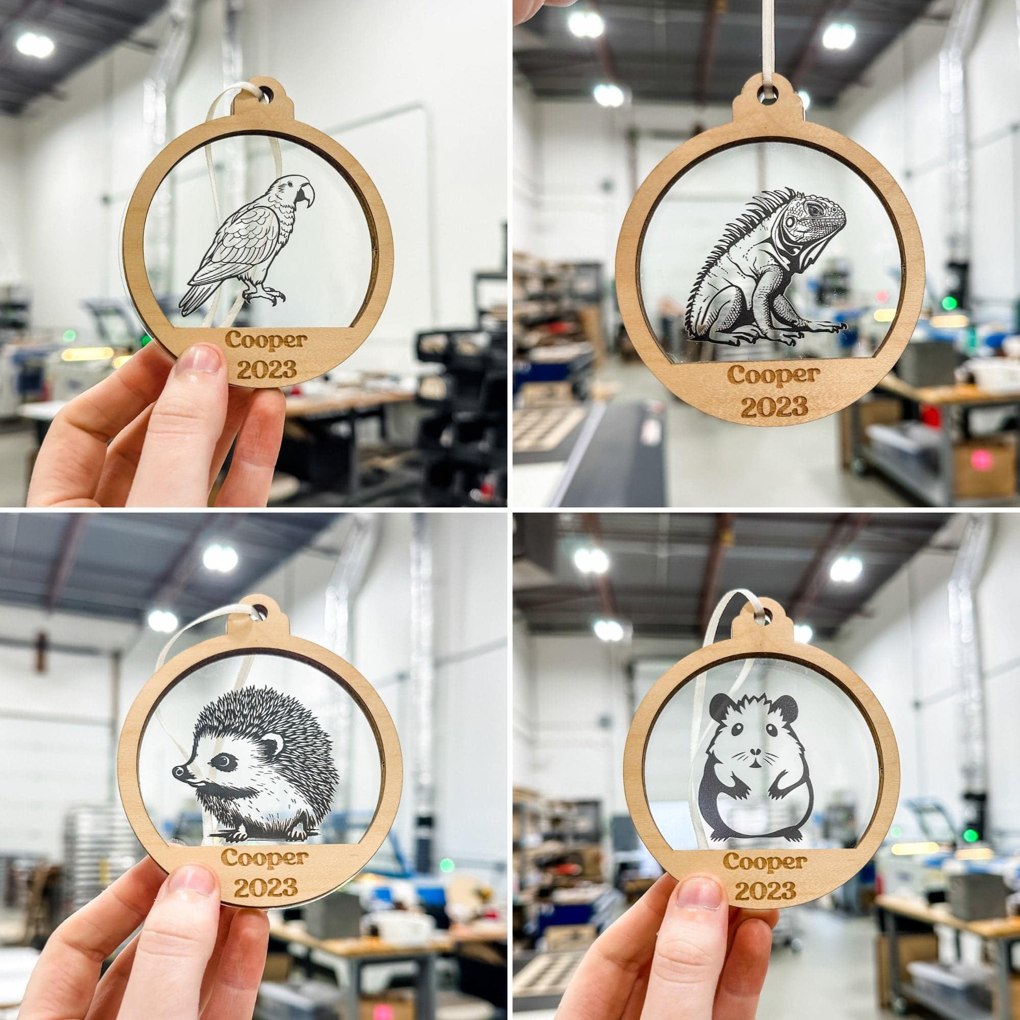 Personalized Pet / Breed • 3D Wood & Acrylic Ornaments (Choose from Over 90!)