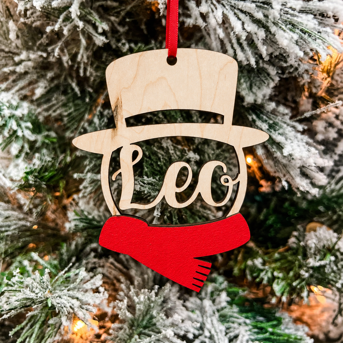 Personalized Snowman Ornament