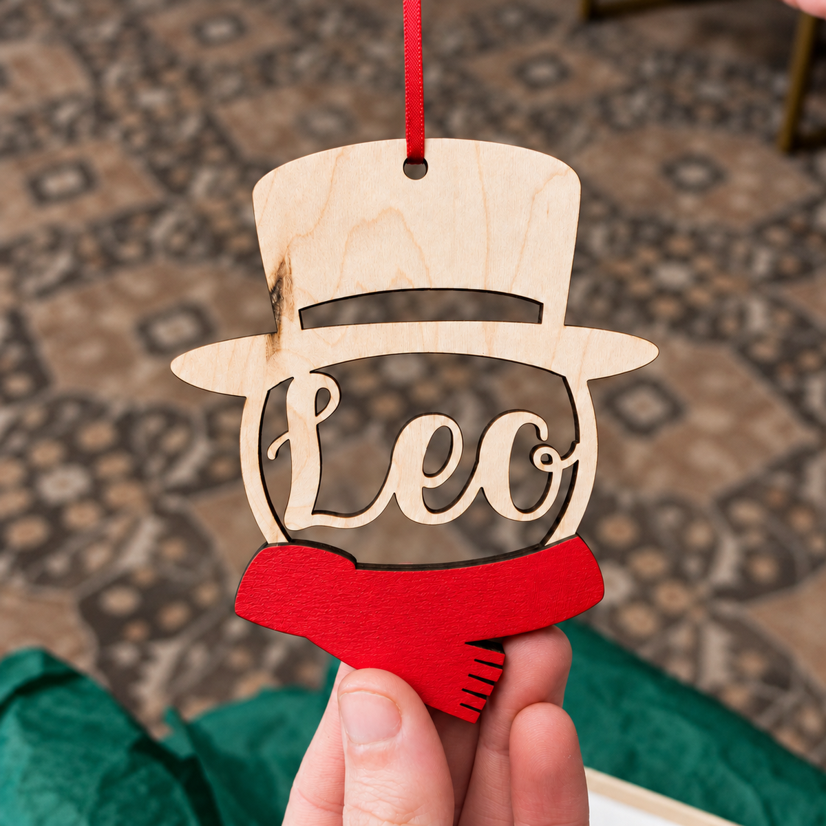 Personalized Snowman Ornament